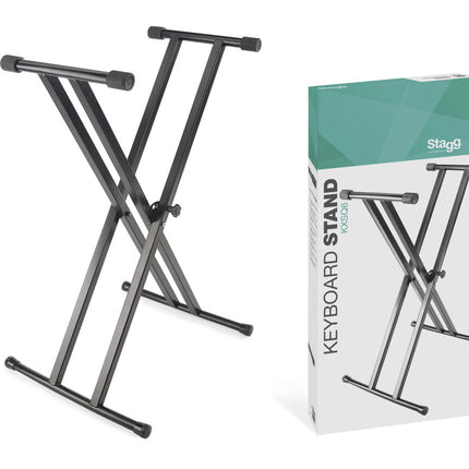 KXSQ6 Keyb. Stand Double X Welded