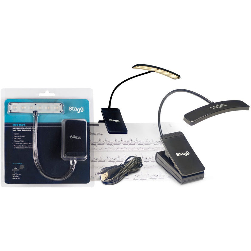 MUS-LED6 Light For Music Stand 6Xledd