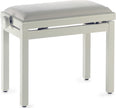PB39IVPVWH Ivory Bench Glos+White Vel Top
