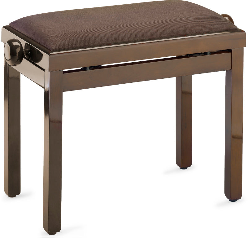 PB39WNPVBR Walnut Bench Highgl+Br Vel Top