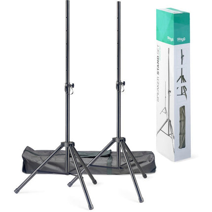 SPSQ10SET Set med  2 st Högtalarstativ + gigbag