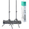 SPSQ10SET Set med  2 st Högtalarstativ + gigbag