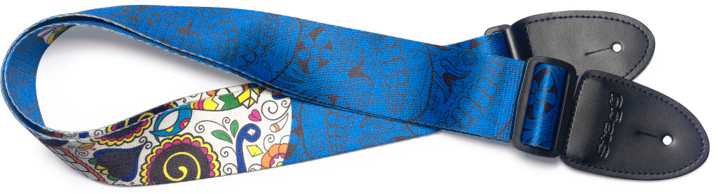 STEMEXSKBLUE Terylene Strap Mex Skull Blue