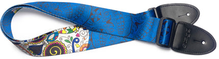 STEMEXSKBLUE Terylene Strap Mex Skull Blue