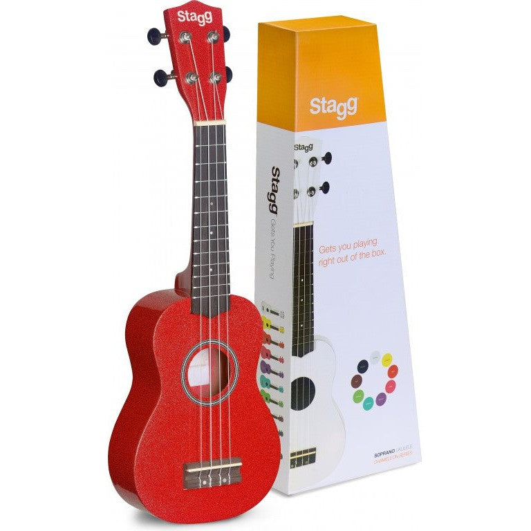 US-RED Soprano Ukulele Red+Bag