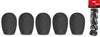 WS-S25/B5 5 Blk Mic Windscreens-O.D 25Mm