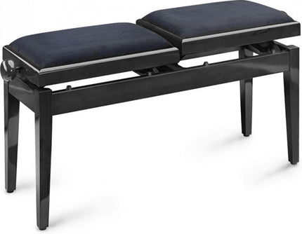 PB245 BKP VBK Double Black Bench Black Velve