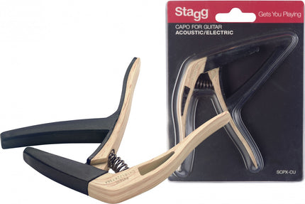SCPX-CUCLWOOD Cur Trig Capo Ac.El Wood Clear