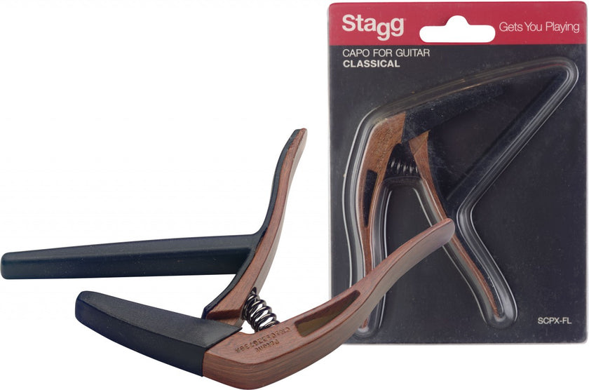 SCPX-FLDKWOOD Flat Trig Capo Class Wood Dark