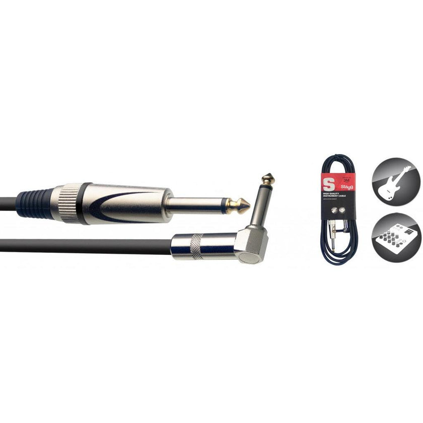 SGC3PLDL 3M/10Ft Instrum.Cbl-Angled Dlx