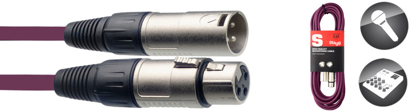 SMC6CPP 6M/20F Purple Miccbl Xlrf-Xlrm