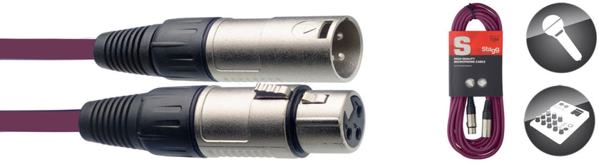 SMC10CPP 10M/33F Purple Miccb Xlrf-Xlrm