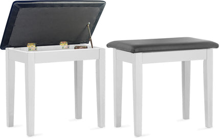 PBF23WHMSBK White Bench Mat+Bk Vinyltop