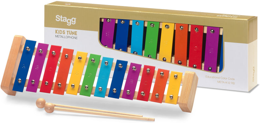META-K12RB Metallophone 12 Rainbow Keys