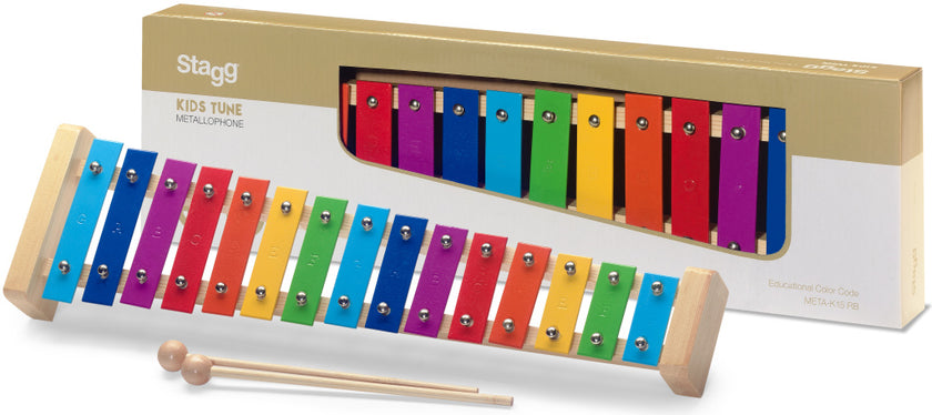 META-K15RB Metallophone 15 Rainbow Keys