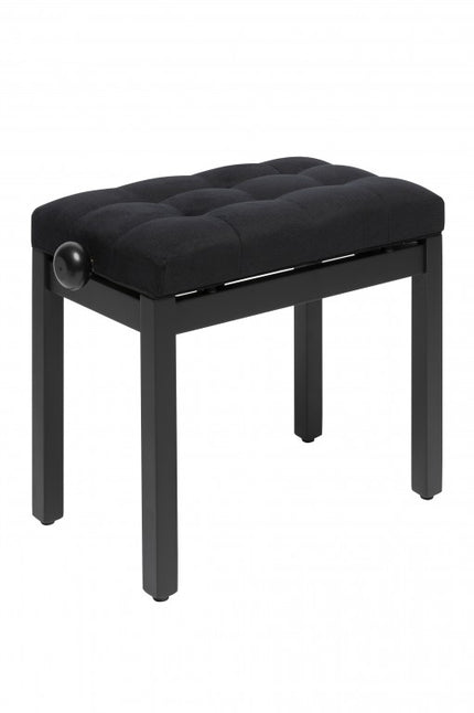 PB36BKMVBK Black Pianobench Mat+Velvettop
