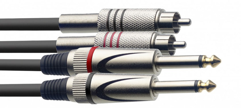 STC1,5PCM 1,5M/5Ft Twin Cable Plug-Rcam