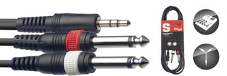 SYC1/MPSB2PE 1M/3Ft Split Mld Minst.Pl-2Plg