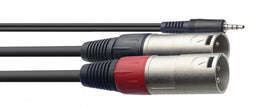 SYC3/MPSB2XM 3M/9F Split Minist.Plug -2Xlrm