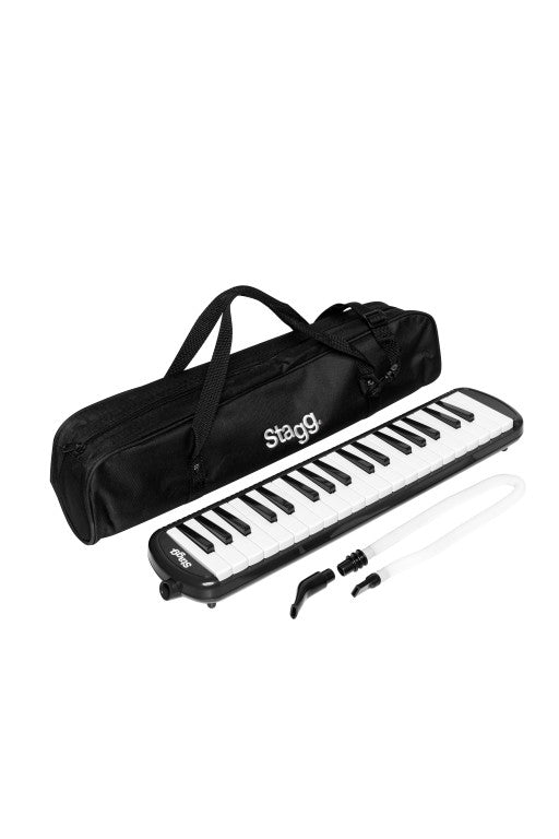 MELOSTA37BK Melodica Bk 37Keys+Mthp+Tb+Bag