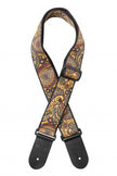 SWO-PSLY1ORA Woven Strap Paisley1 Orange
