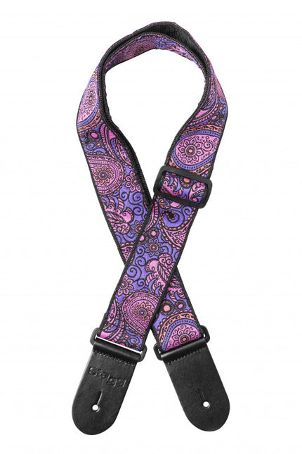 SWO-PSLY1PNK Woven Strap Paisley1 Pink
