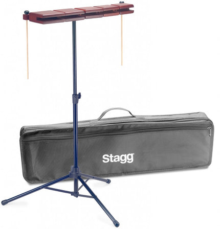 WB-SET5B 5Pc Wood Temple Block+Stnd+Bag