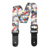 STEUKEFLOWBLU Terylen Uke Strap Flower Blue