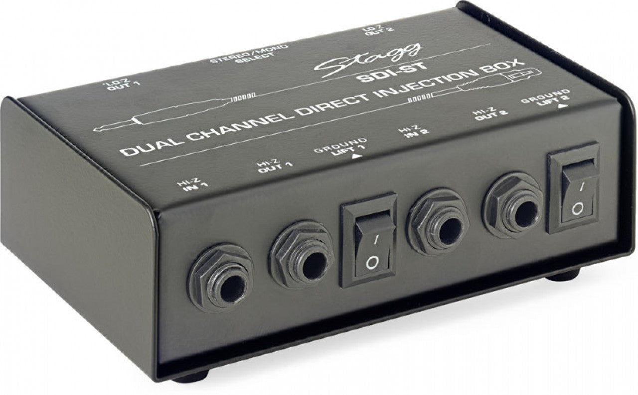SDI-ST 2-CHAN D.I BOX+MONO/STEREO SW