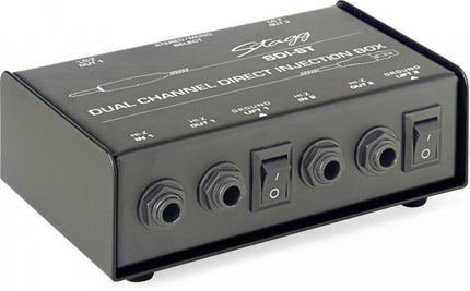 SDI-ST 2-CHAN D.I BOX+MONO/STEREO SW