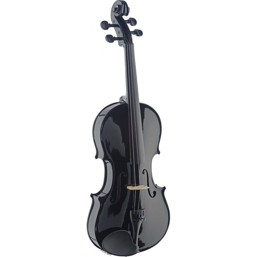 VN4/4-TBK 4/4 Violin Solid Maple/Soft case Black