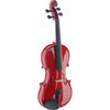 VN4/4-TR 4/4 Violin Solid Maple/Soft case Trans Red