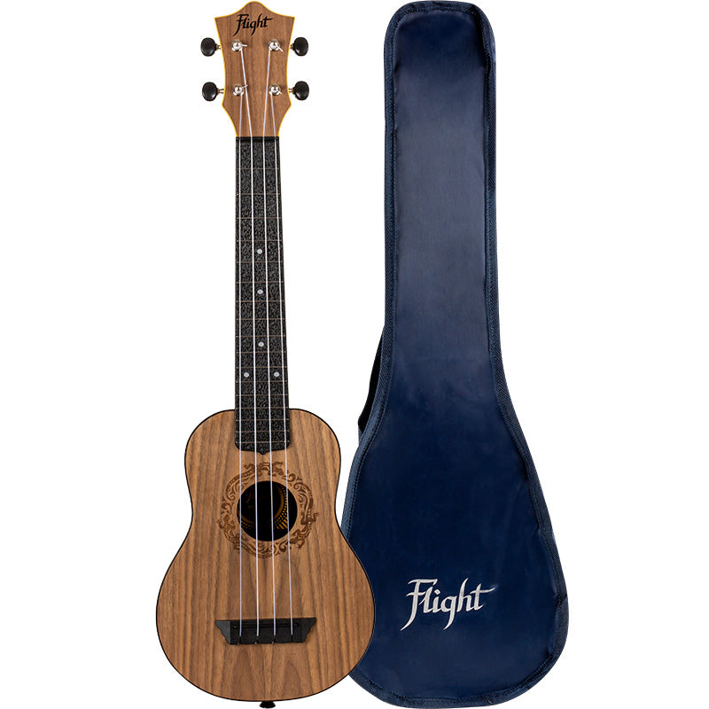Flight TUSL-50  Travel Soprano Longneck Walnut