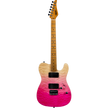 Jet Guitars JT-450  Quilted  Trans pink