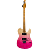 Jet Guitars JT-450  Quilted  Trans pink