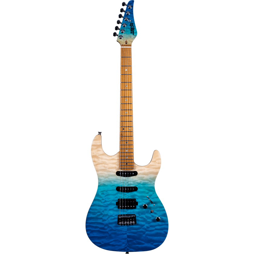 Jet Guitars JS-1000 Quilted  Trans Blue
