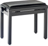 PB45BKM Black Pianobench, Mat