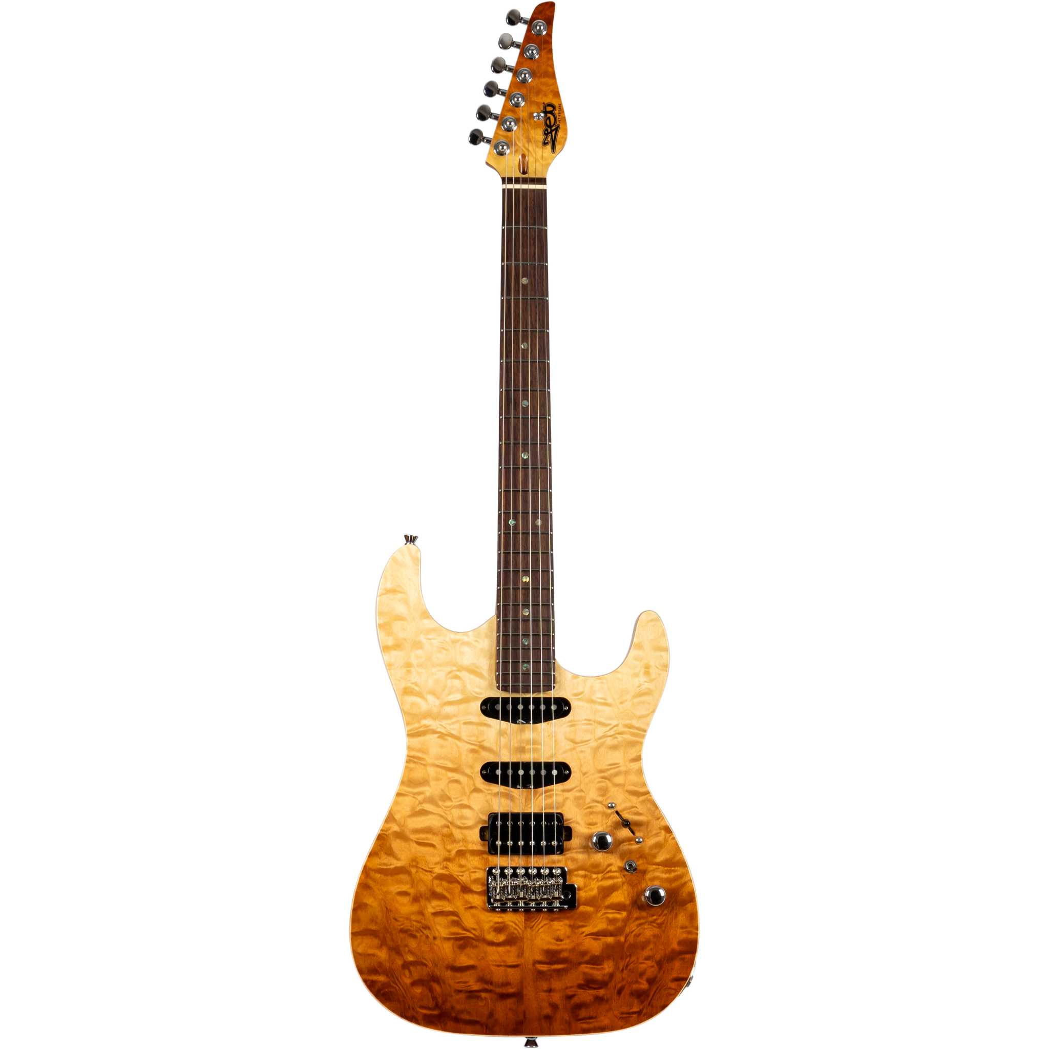 Jet Guitars Elite JS-45 Fireburst Flame/inkl gigbag