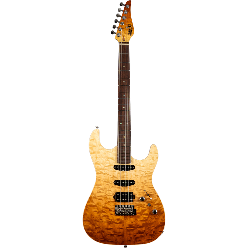 Jet Guitars Elite JS-45 Fireburst Flame/inkl gigbag