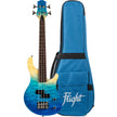 Flight MINI BASS TBL Electric solid body Trans Blue
