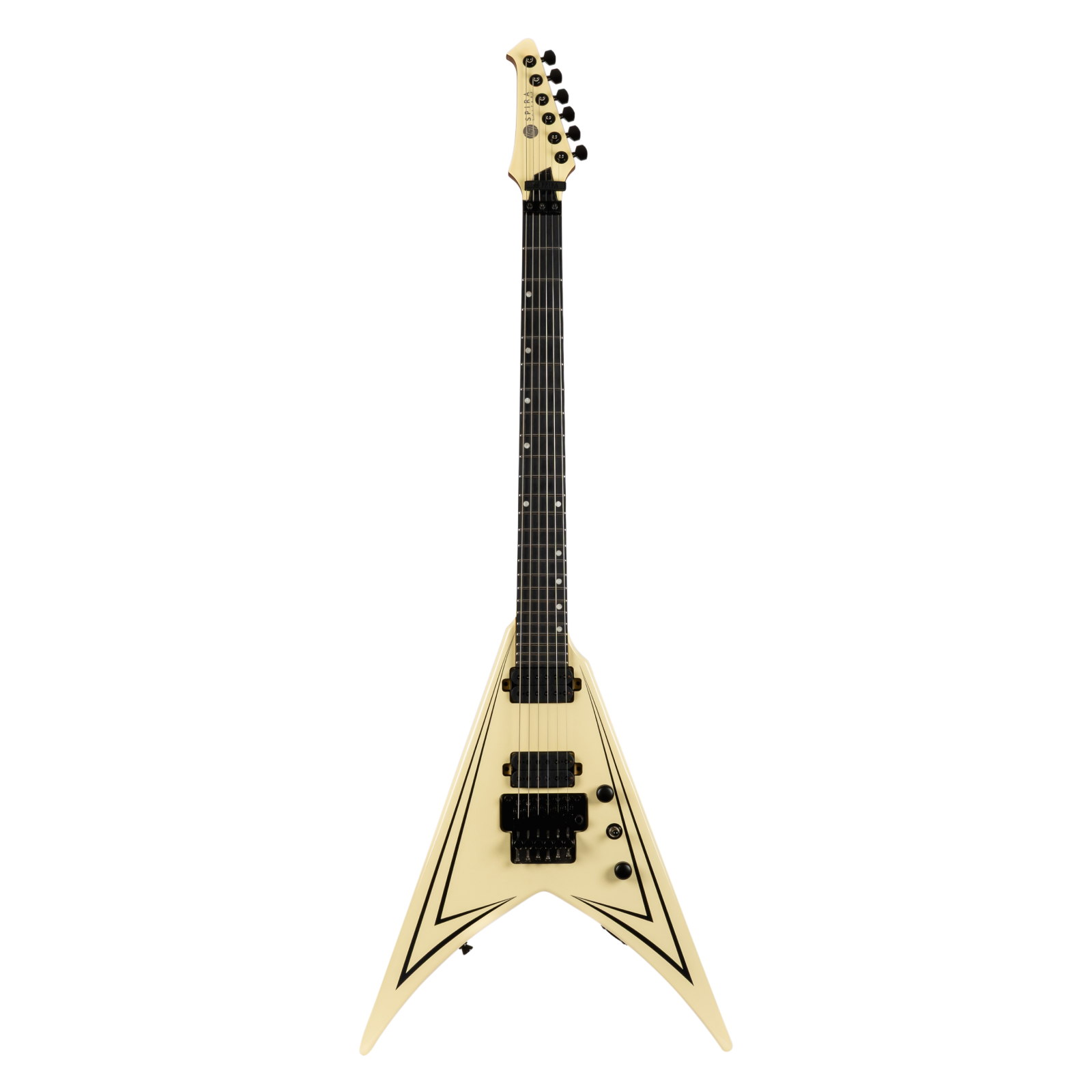 Spira Guitars V-420 Antiq White Stripe