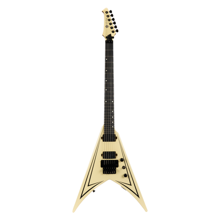 Spira Guitars V-420 Antiq White Stripe