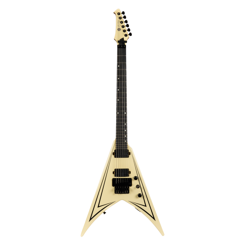 Spira Guitars V-420 Antiq White Stripe