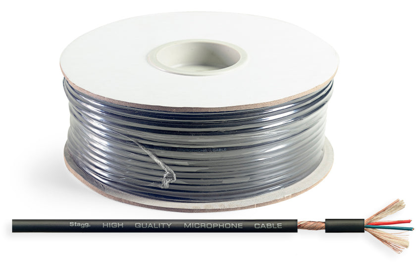 ROLL M60/2 BKH 100Mtr 2Cond Mic Cable On Drum