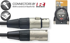NMC1R 1M/3FT MIKE CBL XLRf-XLRm DLX