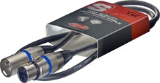 SMC1BL 1M/3FT MIKE CBL XLRf-XLRm/BLU