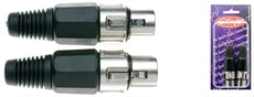B925H 2pcs  Female Xlr Pro Plug-Ni Plt