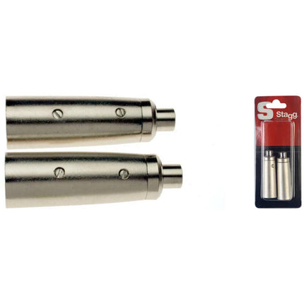 AC-XMCFH 2 Male Xlr/Fem. Rca Adapt.-Met