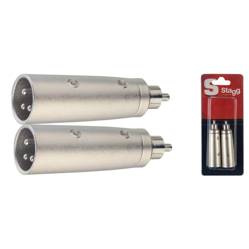 AC-XMCMH 2 Male Xlr/Male Rca Adapt.-Met