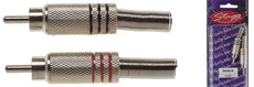 B0200-MH 2 Rca Male Plug-Nickel Plated
